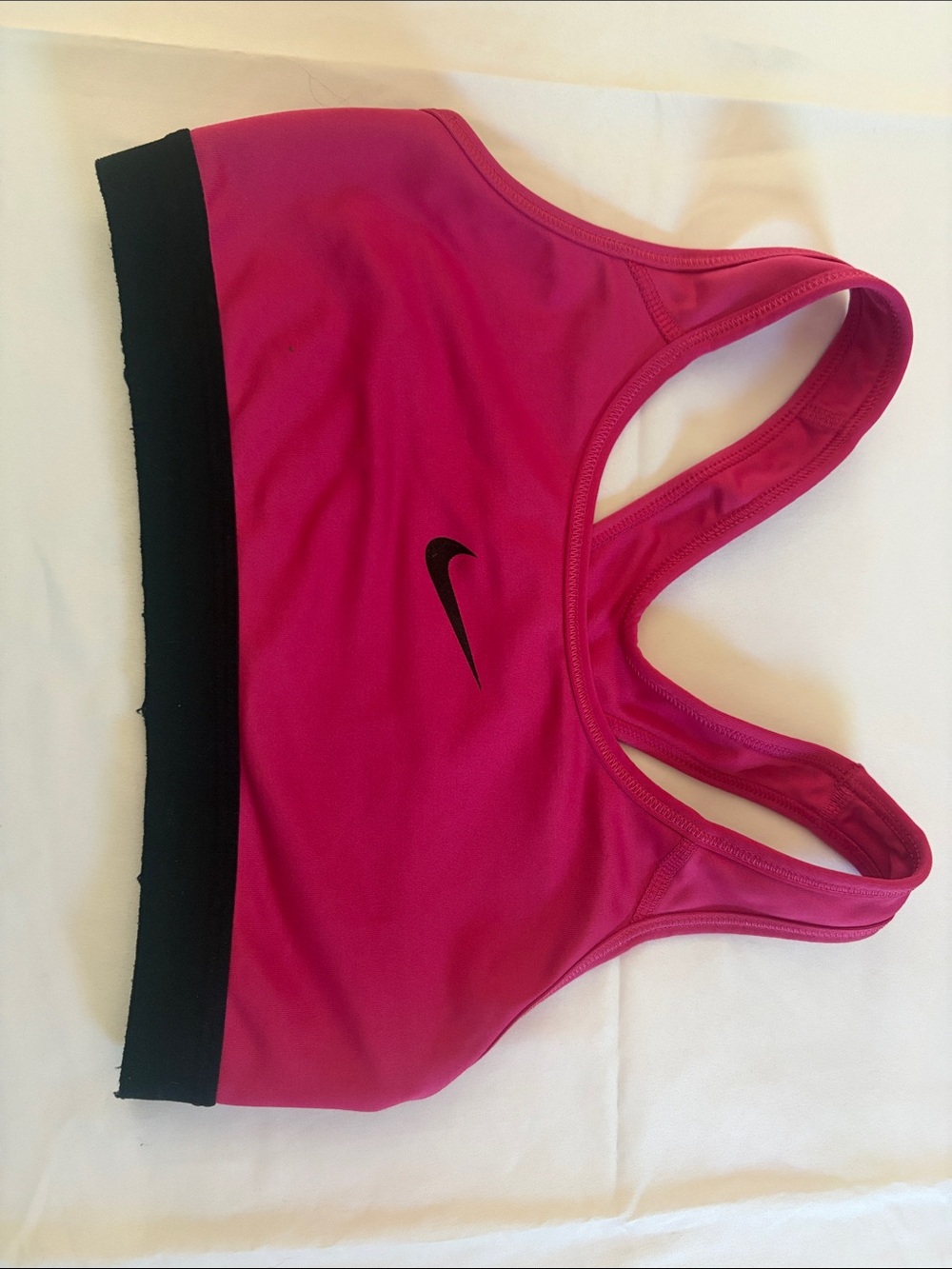 Nike Pink Racerback Sports Bra with Black Band